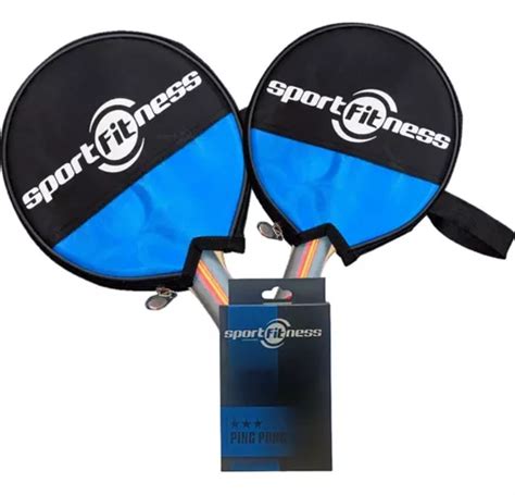 Raquetas Ping Pong Sport Fitness 6 Pelotas Con Estuche MercadoLibre