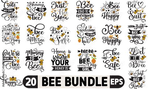 Bee Svg Bundle Bee Kind Svg Bee Happpy Svg Bee Svg Bee Sayings Svg