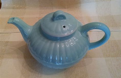 Hall Victorian Style Murphy 6 Cup Light Blue Teapot Etsy Blue