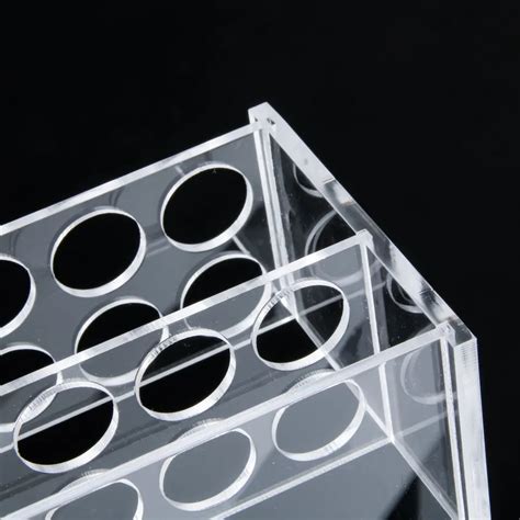 Plexiglass Holder Support Clear Acrylic Glass Test Tube Rack