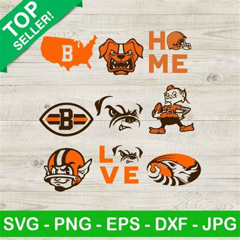 Cleveland Browns Logo Svg Cleveland Browns Bundle Svg Football Logo Svg