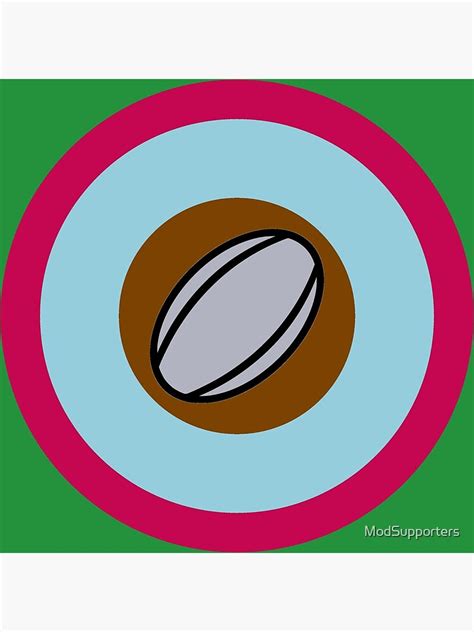 Quins Mods Rugby Retro Mod Roundel Poster For Sale By Modsupporters