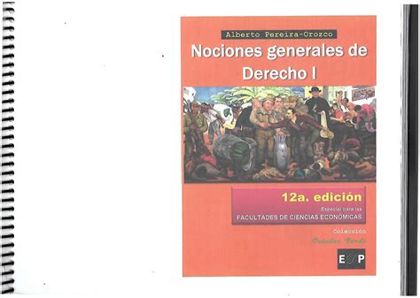 Libro De Nociones Generales De Derecho 1 Alberto Pereira Orozco Co