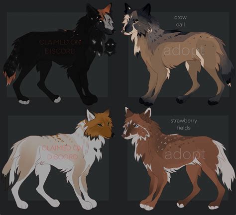 Wolf Adopts Closed By Honey Wisp On Deviantart