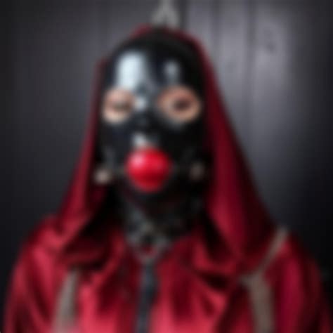 Hooded, veiled, gagged and attached in collar by DonAban on DeviantArt