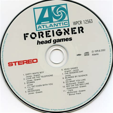 Head Games Foreigner Mp3 Buy Full Tracklist