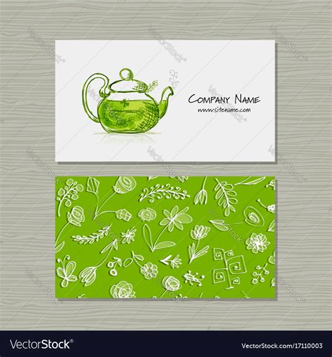 Tea Business Card Design Businesszg