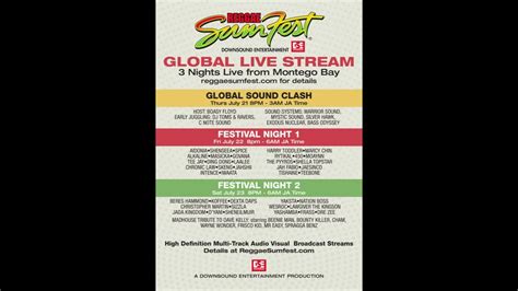 Reggae Sumfest Live Stream 2022 Youtube