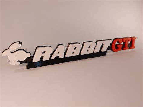 Volkswagen Rabbit Gti Logo Etsy