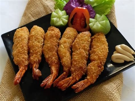 Resep Udang Tempura Tepung Roti Kriuk Kriuk Enak