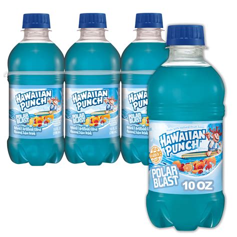 Hawaiian Punch Polar Blast Juice 10 Fluid Ounce 6 Count Bottles