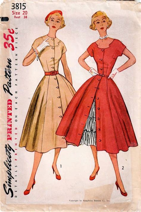 S Sewing Patterns Vintage Dress Patterns Vintage S Dresses