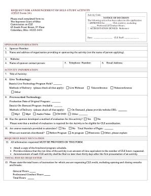 Fillable Online Supremecourt Ohio Ccle Form Supreme Court Fax