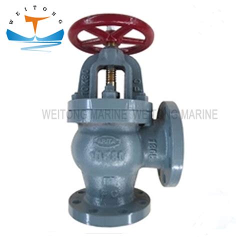 Jis F F Marine Brass Cast Iron Globe Valve Angle Valve Stop