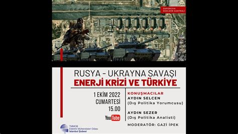 Rusya Ukrayna Sava Enerji Krizi Ve T Rkiye Youtube