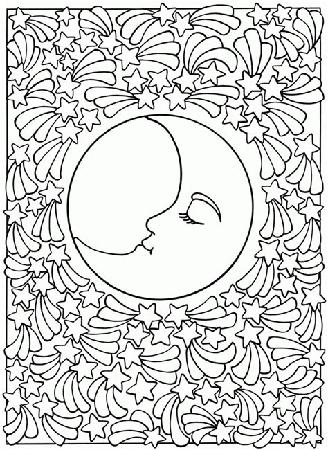 Free Sun And Moon Coloring Page, Download Free Sun And Moon Coloring ...