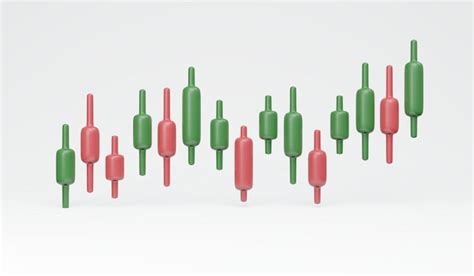 Premium Photo 3D Rendering Of Minimal Trading Graph Red And Green