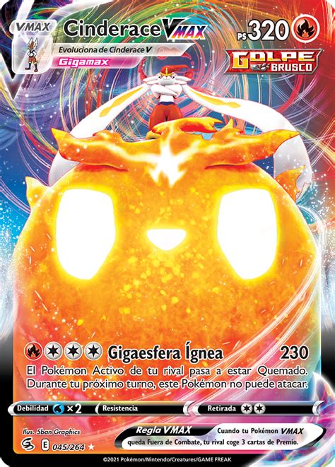 Cinderace VMAX Golpe Fusión TCG WikiDex la enciclopedia Pokémon