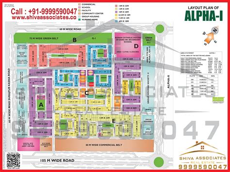 Alpha 1 Greater Noida HD Map Layout Plan Of Alpha 1 Shiva Associates