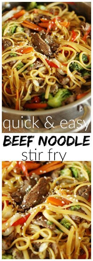 Beef Noodle Stir Fry Recipe - Girls Dishes