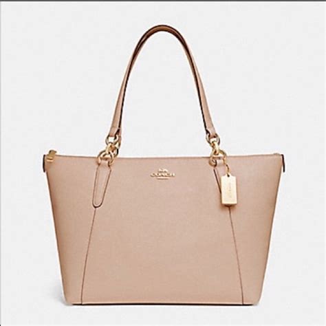 Coach Bags Coach Signature Ava Tote Bag In Nude Pink Poshmark