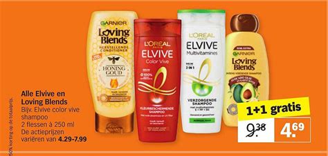 Alle Elvive En Garnier Loving Blends 1 1 Gratis Aanbieding Bij Albert