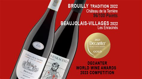 96 points pour notre BROUILLY Château de la Terrière au concours