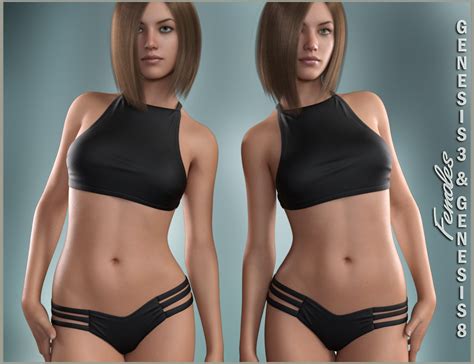 High Neck Bikini For Genesis And Genesis Female S Daz D