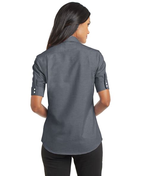 Port Authority L659 Women Short Sleeve Superpro ™ Oxford Shirt