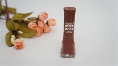 Caixeta Ideias ESMALTE DA VEZ CARAMELO DAILUS COLEÇÃO NUDE CADA UM TEM O SEU