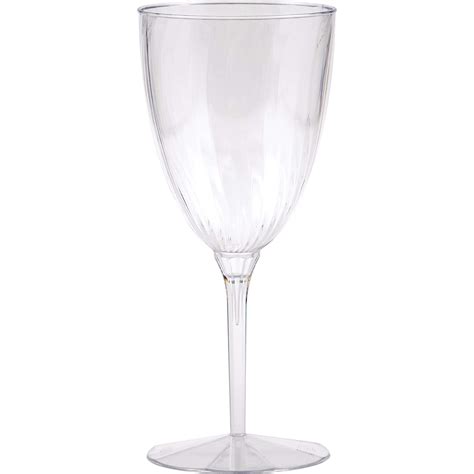 Plastic Reusable Wine Glasses Clear 8 Oz 8 Pk For Christmas Thanksgiving New Year S Eve