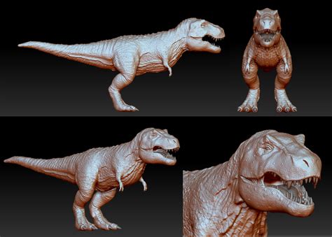 T Rex Completed Model by Axoll on DeviantArt