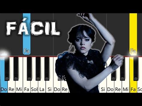 MERLINA ADDAMS ESCENA DEL BAILE PIANO TUTORIAL FÁCIL CON NOTAS