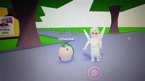 Playing Adopt Me In Roblox Part Opening My First Fossil Egg Youtube