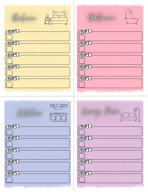 Printable Cleaning Checklist for Kids, Kids Chores, Kids List, Kids to ...