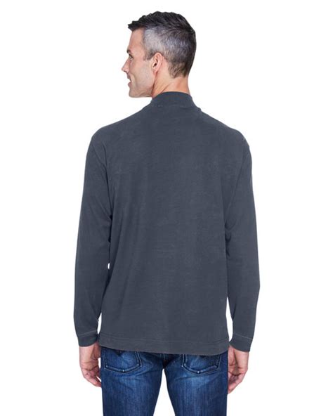 Devon Jones Adult Sueded Cotton Jersey Mock Turtleneck Alphabroder