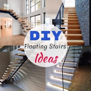 9 Stylish And Cheap DIY Floating Stair Ideas - DIYnCrafty