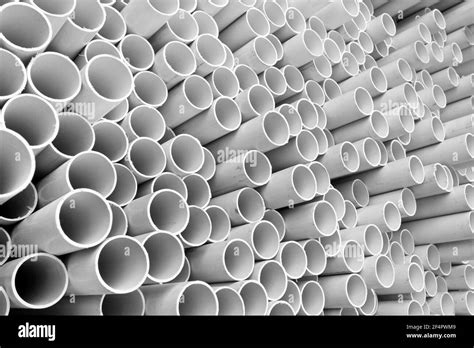 White Pvc Pipes Stock Photo Alamy