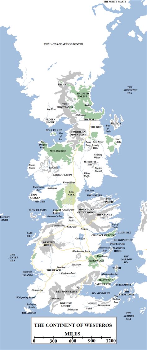 Geographic Map 2 Westeros Atlas Of Ice And Fire