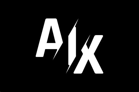 Monogram Aix Logo Design Graphic By Greenlines Studios · Creative Fabrica