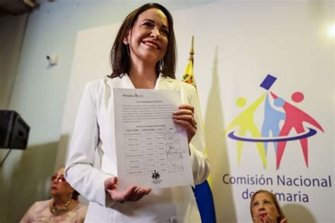 Mar A Corina Machado Ganadora De Las Primarias De La Oposici N En