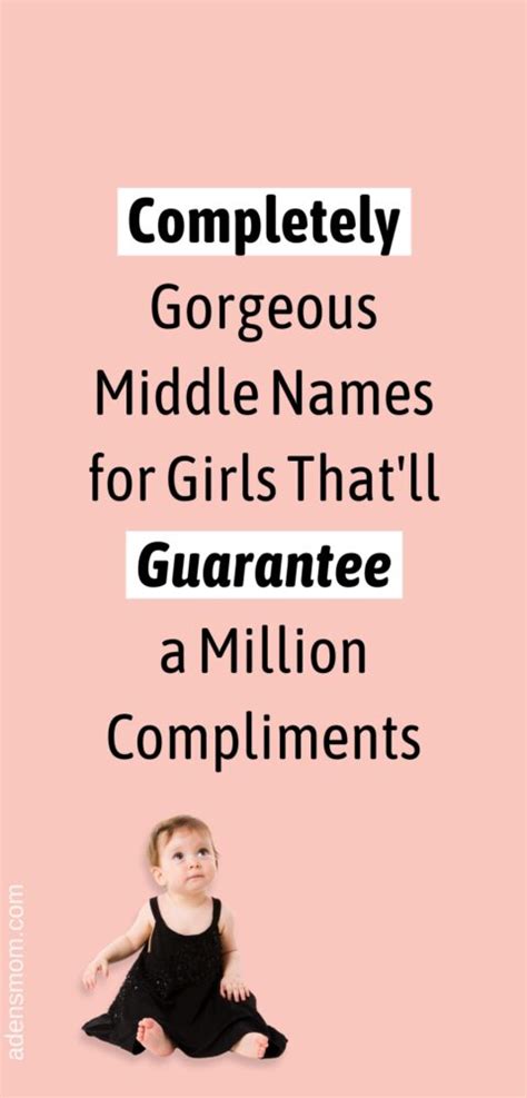 Middle Names For Girls Organized By Style And Length