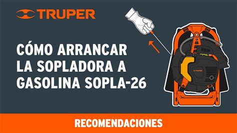 C Mo Arrancar La Sopladora A Gasolina Truper Sopla Youtube