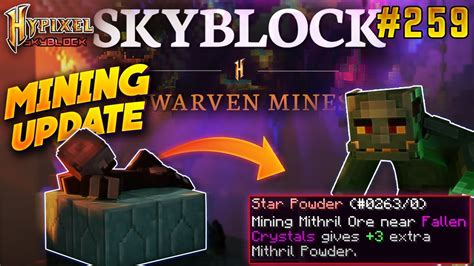 New Dwarven Mines Update With Goblins Hypixel Skyblock EP 259