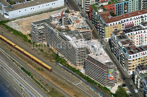 Berlin Aus Der Vogelperspektive Baustelle Zum Neubau Eines Wohnhauses