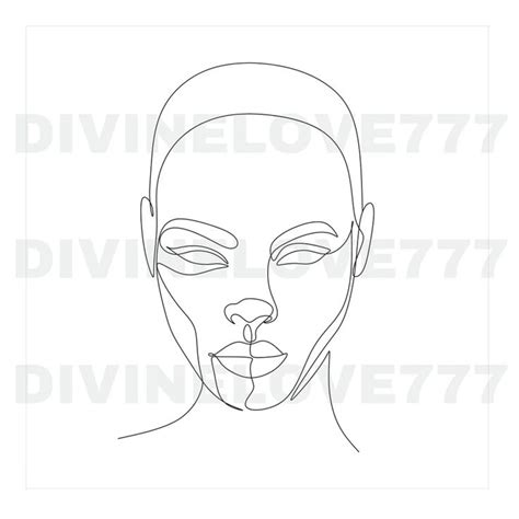 Afro Woman Svg Png Black Woman Svg Minimalist One Line Line Art