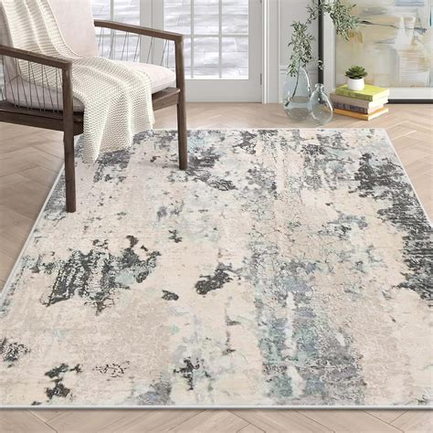 Asiinnsy Area Rugs Abstract Rug Modern Rugs Living Room Non Slip Short