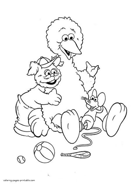 Sesame Street coloring pages printable. Big Bird || COLORING-PAGES ...