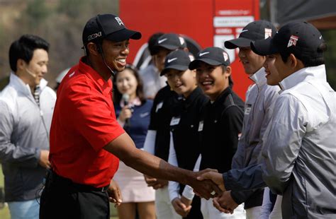 Tiger Woods Visits South Korea Zimbio