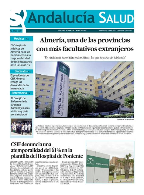 Andalucía Salud Mayo 2021 by grupoandaluciasalud - Issuu